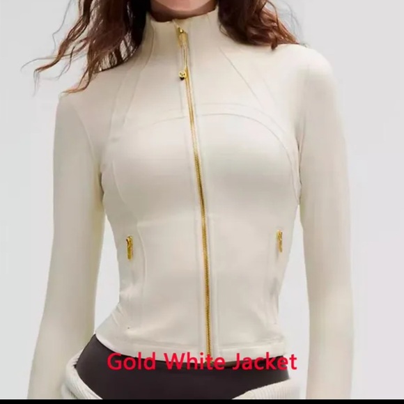Gold and White lululemon define Jacket - Picture 1 of 3